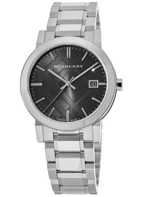 burberry watch men's swiss stainless steel bracelet 38mm bu9001|Burberry Black Dial Stainless Steel Unisex Watch BU9001.